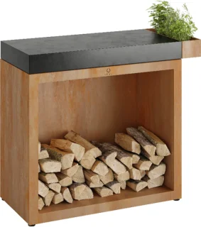 OFYR Butcher Block Storage Corten 90 Donkergrijs Keramiek