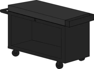 OFYR Mise en Place Table Black 135 PRO