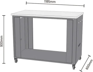 Open Outdoor Buitenkeukentafel 115 cm