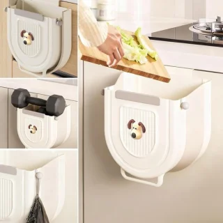 Opvouwbare hangende vuilnisemmer: slim, compact en veelzijdig