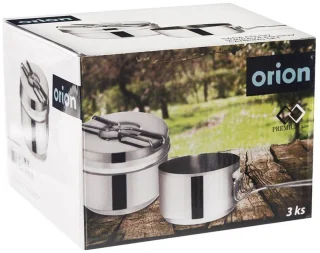 Orion Stalen Menažka 3-delig (1,5 l & 900 ml)