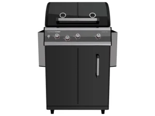 Outdoorchef Dualchef 325 G D-line barbecue zwart