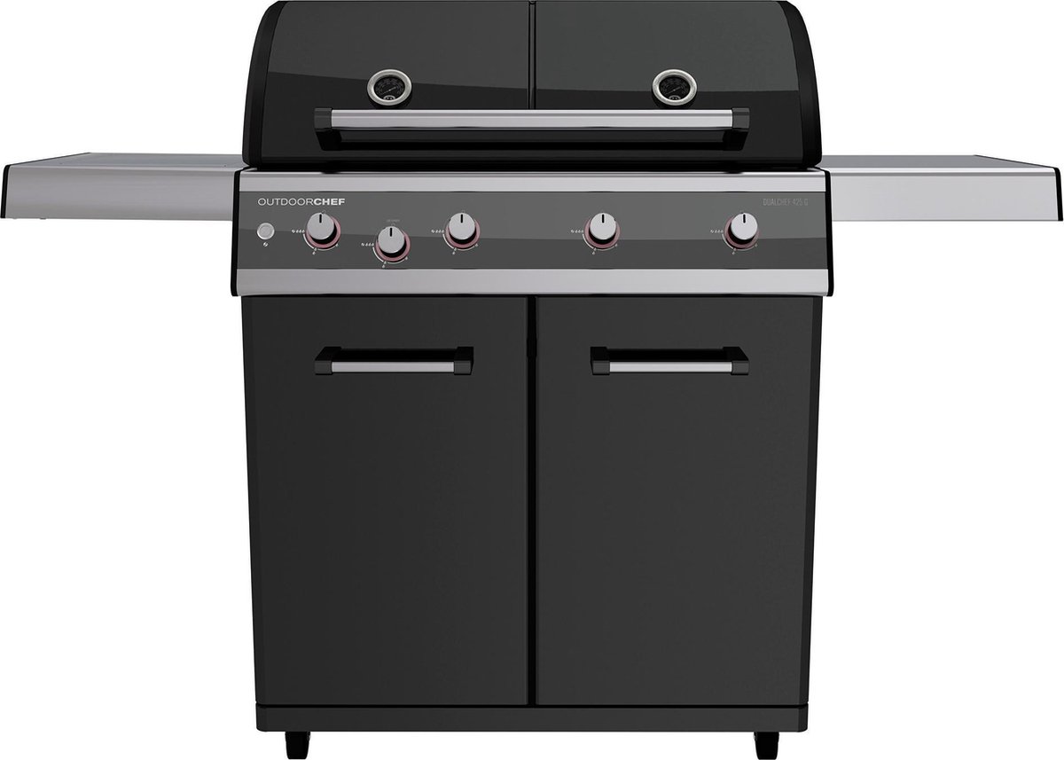 De Outdoorchef Dualchef 425 G Gasbarbecue Zwart in één oogopslag
