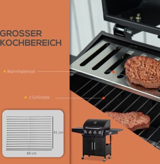 Wat vinden we goed aan de Outsunny Gasbarbecue Zwart