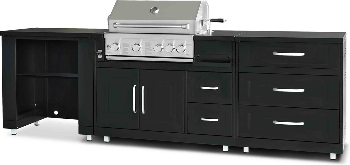 De Oviala Memphis Buitenkeuken 3 Modules Barbecue in één oogopslag