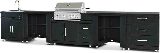 Oviala Memphis Buitenkeuken hoekopstelling 5-delig inclusief gootsteen review