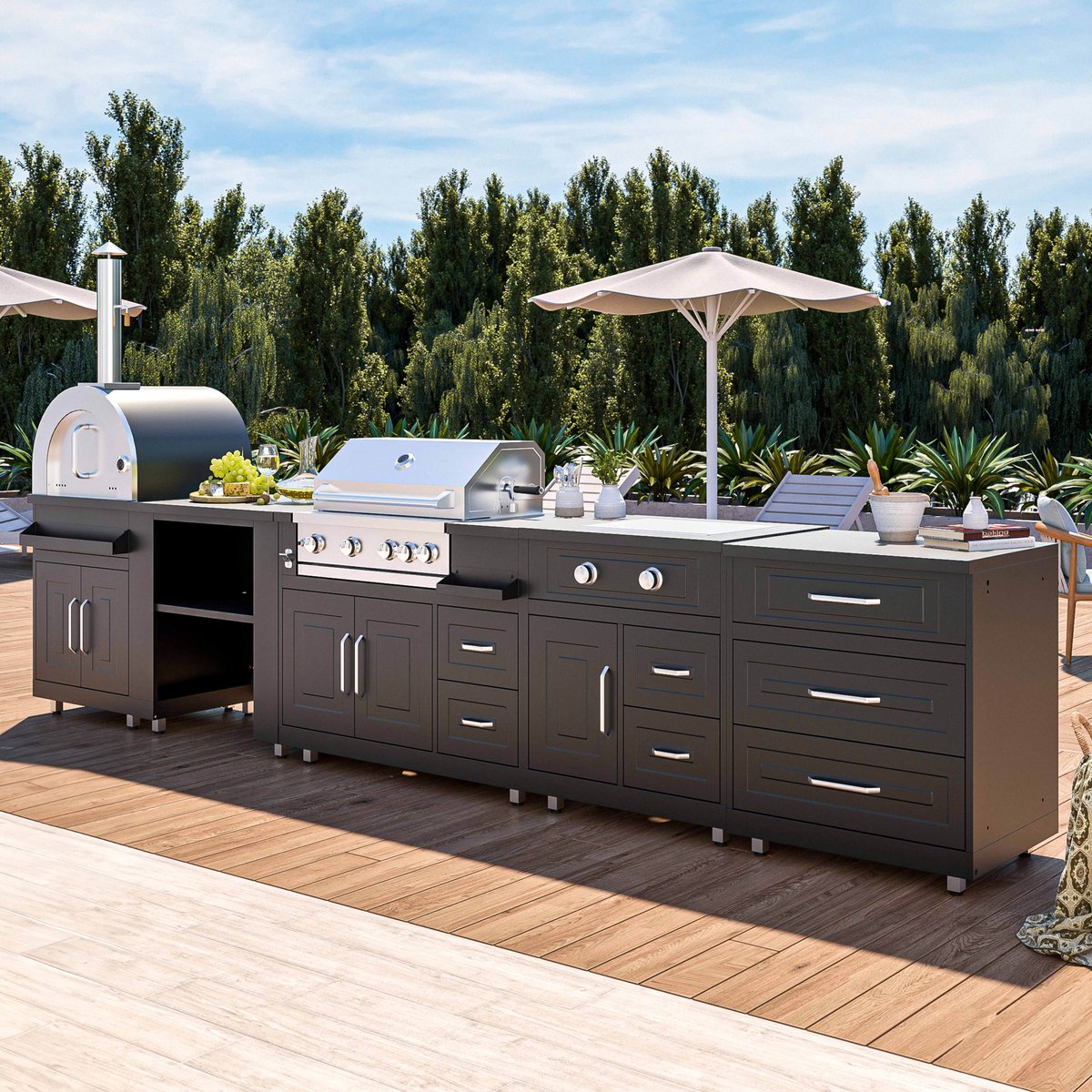 Wat vinden we goed aan de Oviala Memphis Buitenkookset 5 elementen 3 modules