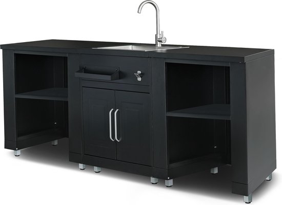 Oviala Memphis elementen buitenkeuken met zwarte spoelbak review