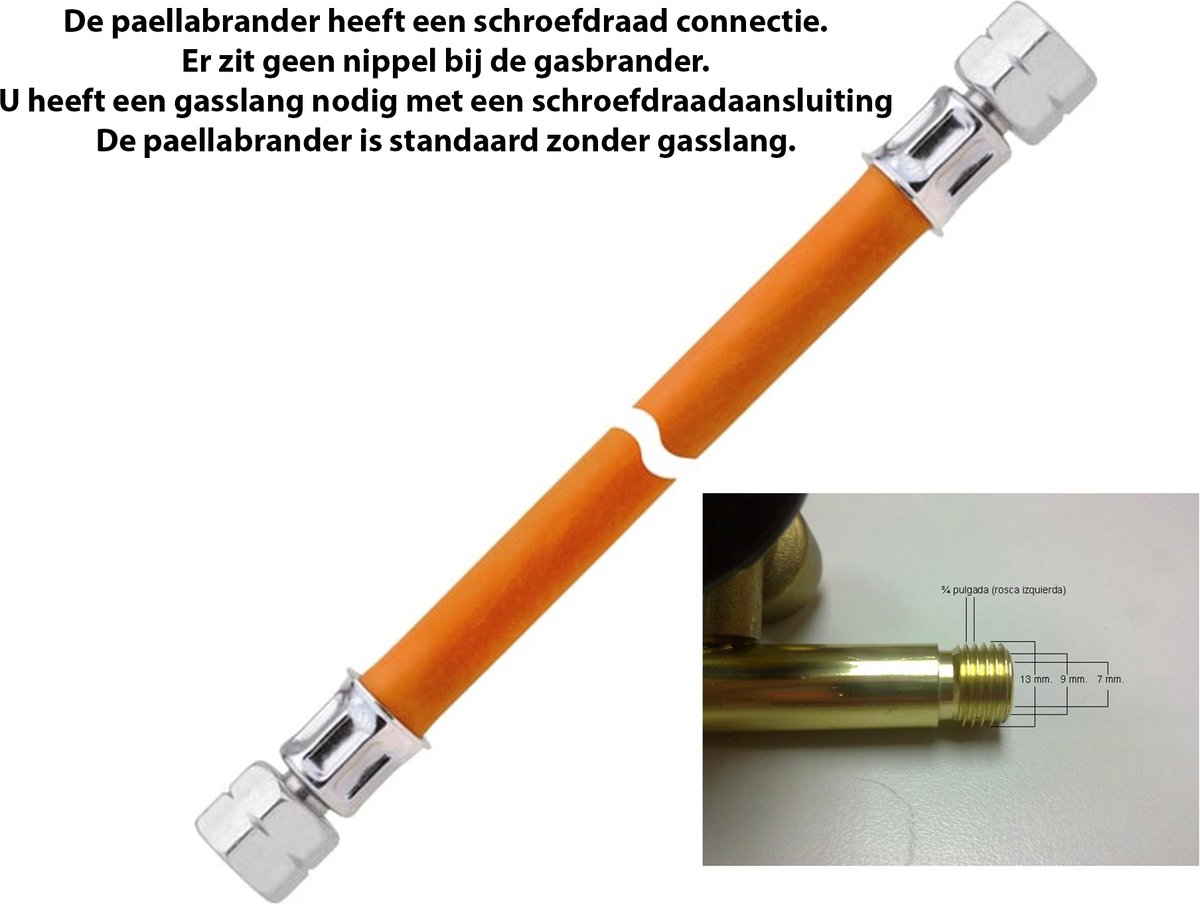 Wat vinden we goed aan de Paella World Gasbrander 50 cm 2 ringen