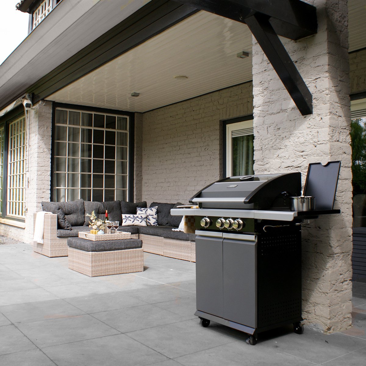 Wat vinden we goed aan de Patton Patio Pro Chef 3+1 Gasbarbecue Frozen Grey