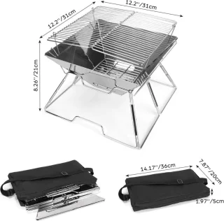 PEAM Opvouwbare Camping BBQ Grill
