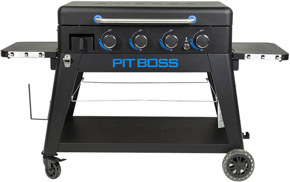 De Pit Boss Ultimate Plancha 4 Burner Gas BBQ met Onderstel in één oogopslag
