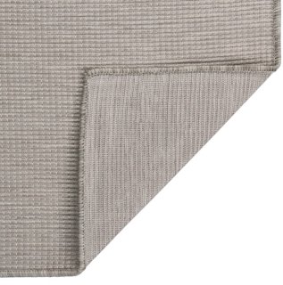 De Platgeweven buitenkleed 120x170 cm lichtgrijs in één oogopslag