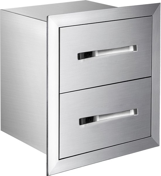 Polaza Buitenkeuken Lade RVS 46x32x52 cm Zilver review
