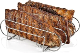 Ribhouder voor grillen en barbecueën