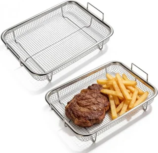 Roestvrijstalen grillmand