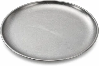 Ronde dubbelwandige RVS schotel voor buiten, 26 cm
