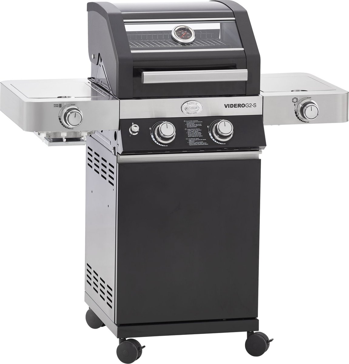 De Rösle Videro G2-S Vario Gasbarbecue 30 mbar Zwart Roestvrijstaal in één oogopslag