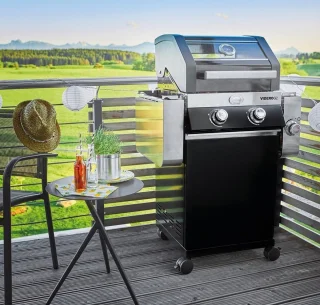 Rösle Videro G2-S Vario Gasbarbecue 30 mbar Zwart Roestvrijstaal