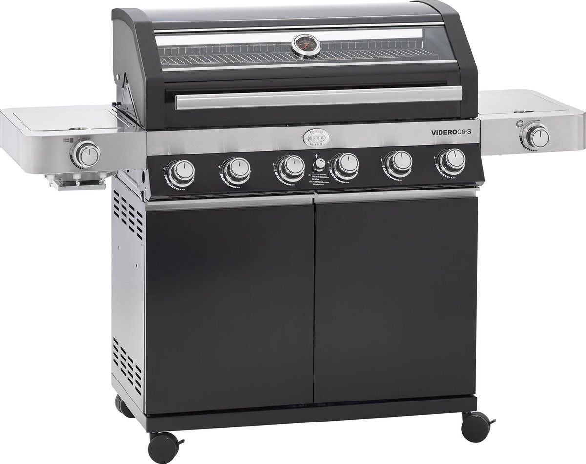 De Rösle Videro G6-S Vario Gasbarbecue 30 mbar RVS Zwart in één oogopslag