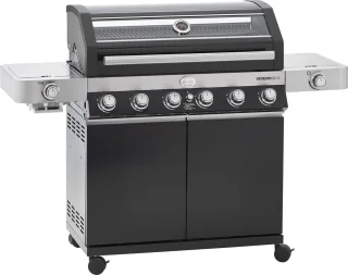Rösle Videro G6-S Vario Gasbarbecue 30 mbar RVS Zwart