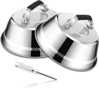 RVS Burger Bell Set van 2 stuks