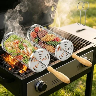 Rvs grillmanden voor buiten