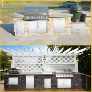 RVS Inbouw Ventilatiedeur