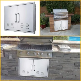 RVS Inbouw Ventilatiedeur