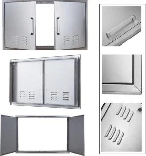 RVS Inbouw Ventilatiedeur