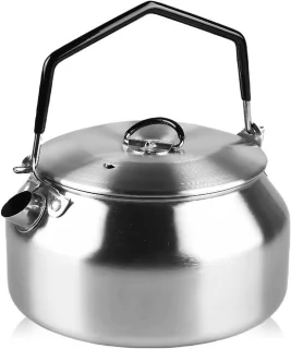 Rvs koffie- en theepot 1L voor kamperen