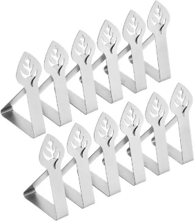 RVS tafelklemmen voor buiten - 12 stuks