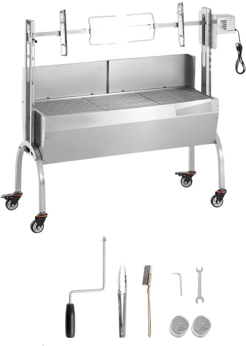 De Serolux Elektrische Barbecue 2-in-1 Draaispitgrill in één oogopslag