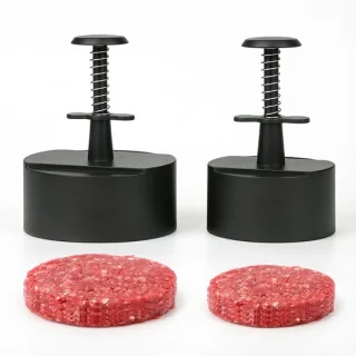 Set van 2 hamburgerpersen met antiaanbaklaag