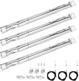 Set van 4 rvs gasgrill branders