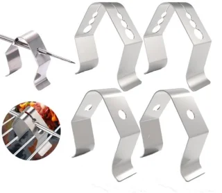 Set van 4 RVS meetklemmen