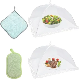 Set van 4 voedselklokken 30 x 30 cm