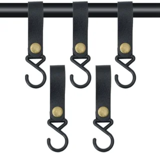 Set van 5 leren haken