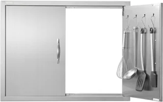 SnelShoppen - dubbele outdoor keuken deur 31w x 24h inch