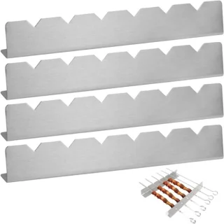Stainless steel spieshouder set van 4