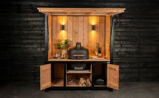 Steigerhoutje.nl Buitenkeuken Close Overdekt met Klepdeur