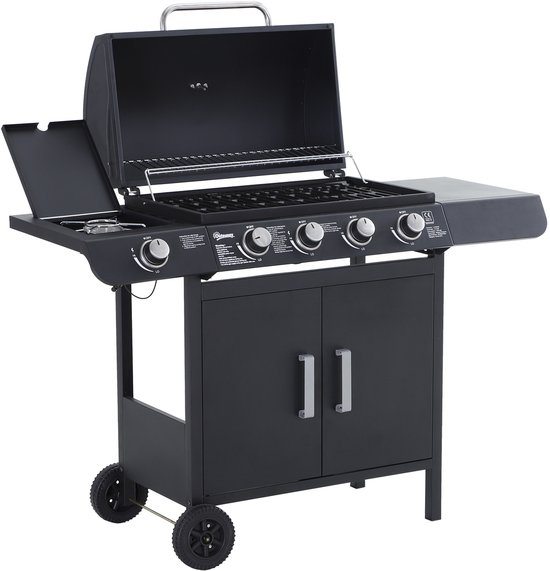 Sunny Barbecue gasgrill trolley RVS zwart 122x55x98 cm review