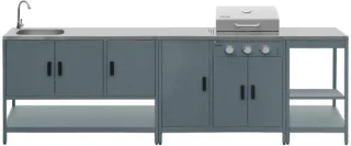 Sweeek 3 buitenkeukenmodules Naxos staal