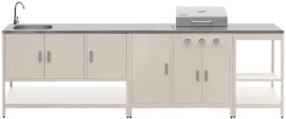 sweeek - 3 buitenkeukenmodules - Naxos