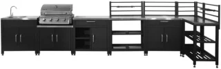 Sweeek 7-module buitenkeukenset met gasbarbecue Grimaud