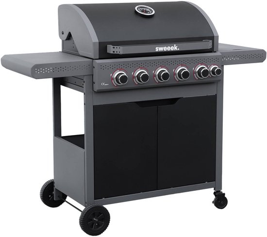 sweeek Edmond zwarte gasbarbecue 5 branders + zijbrander review