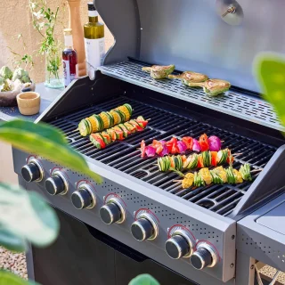 sweeek gasbarbecue Edmond 6+1 branders zwart