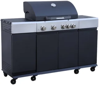 Sweeek Maxim 4 branders (plus zijvuur) — veelzijdige en robuuste buitenbarbecue
