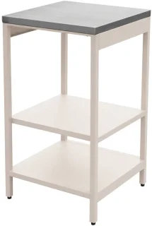 sweeek Naxos buitenkeukenmodule met 2 planken van staal 49 × 49 × 87,5 cm