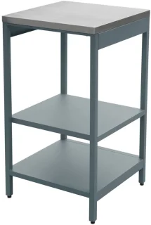 sweeek Naxos buitenkeukenmodule van staal met 2 planken